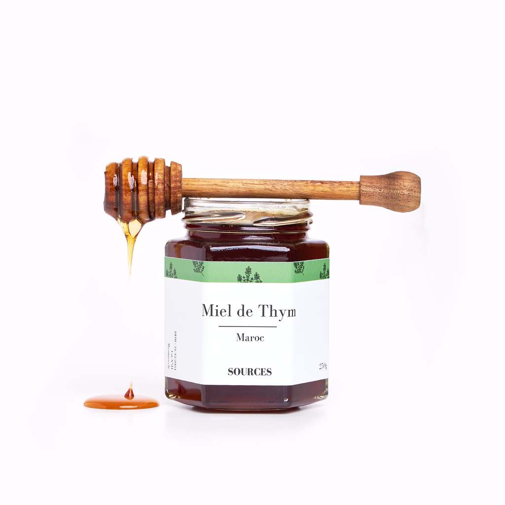 Miel de thym 250 g Epicerie fine, Food, Le bio, Miels & confitures Le Petit  Marché Maroc