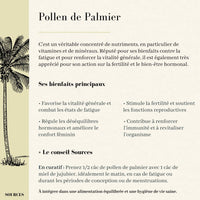 bienfaits pollen palmier