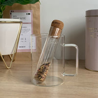 infuseur à thé tube en verre