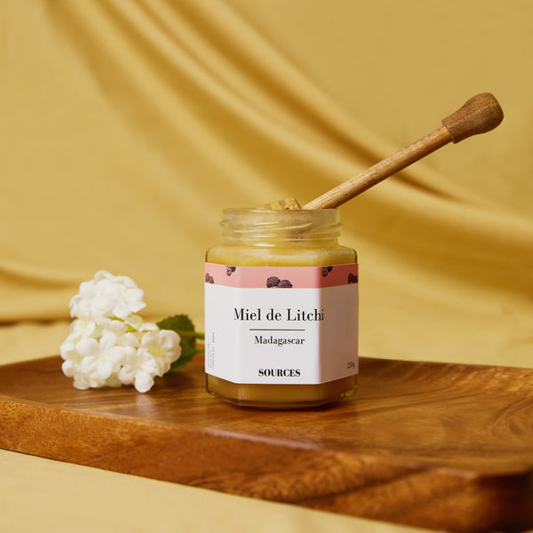 Pot de miel personnalisé cuillère en bois par 10 thème Arc-en-ciel