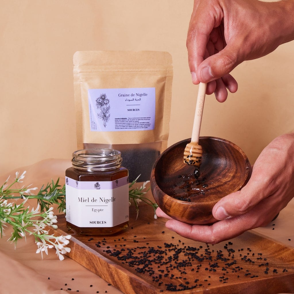 miel de nigelle et graines de nigelle