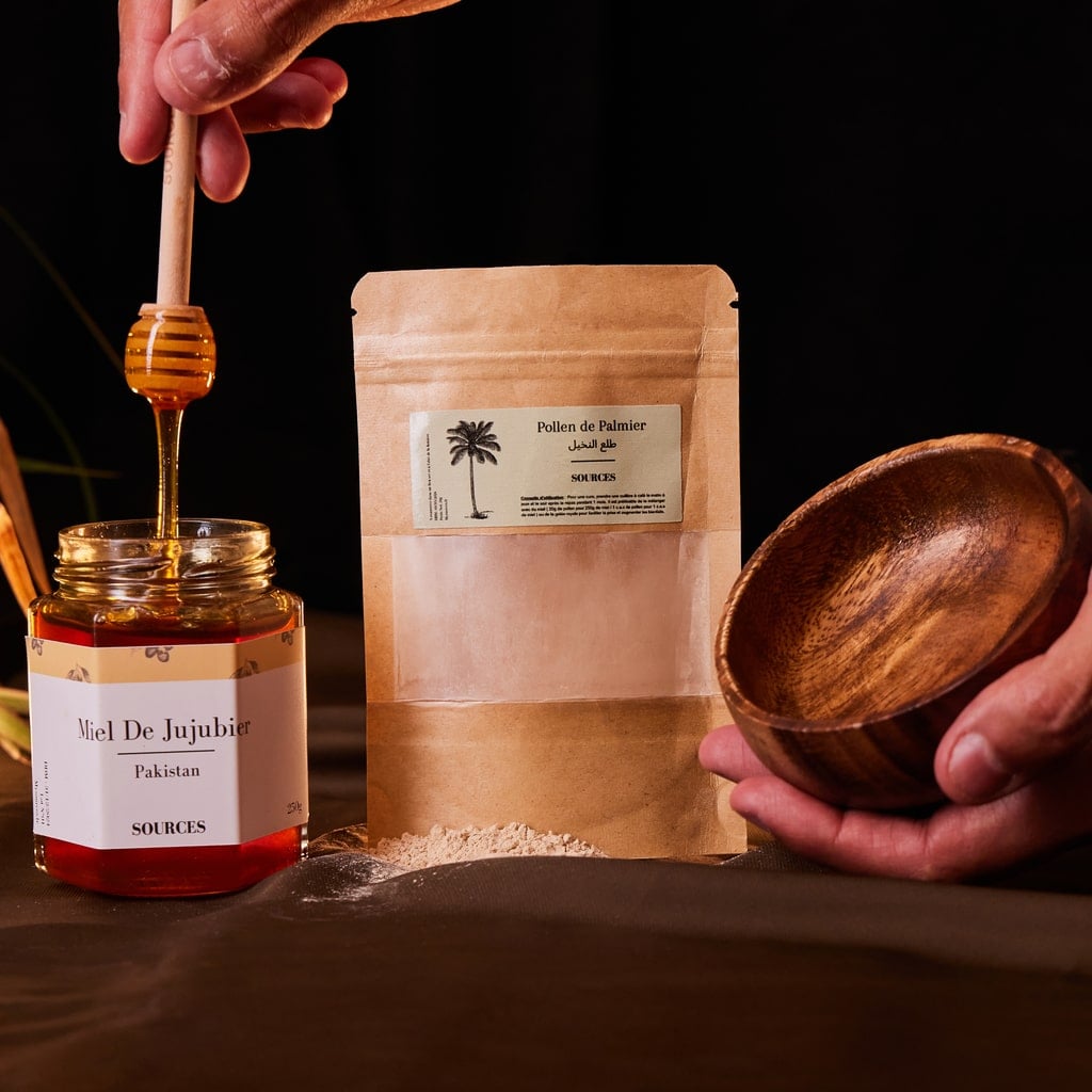 pollen de palmier et miel de jujubier